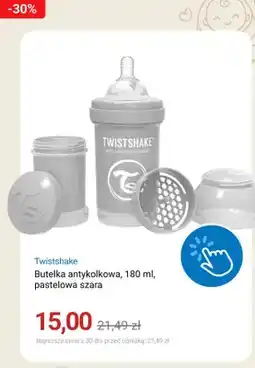 Smyk Butelka antykolkowa Twistshake pastelowa szara oferta