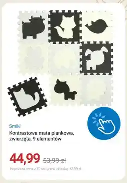 Smyk Mata piankowa kontrastowa Smiki zwierzęta 9 elementów oferta
