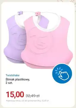 Smyk Śliniak plastikowy Twistshake 2-pak oferta