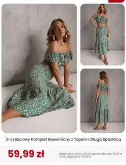 Renee Komplet bawełniany 2-częściowy z topem i długą spódnicą Renee oferta