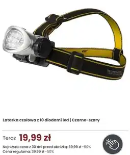 Regatta Latarka czołowa Regatta z 10 diodami led czarno-szara oferta