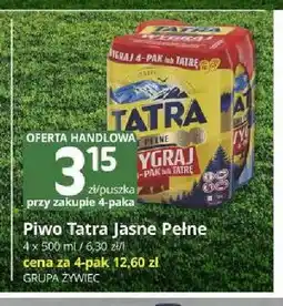 Marketvita Piwo Tatra Jasne Pełne oferta