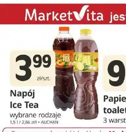 Marketvita Napój Ice Tea Peach Auchan oferta