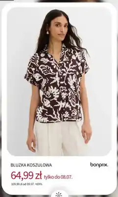 BonPrix Bluzka koszulowa Bonprix oferta