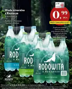 Market Point Woda mineralna niegazowana Rodowita z Roztocza oferta