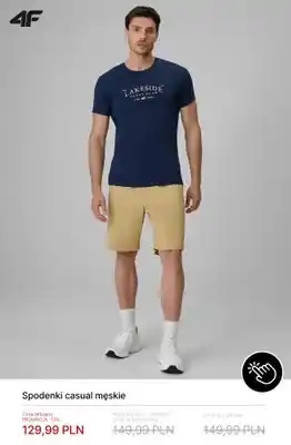 Spodenki casual męskie 4F