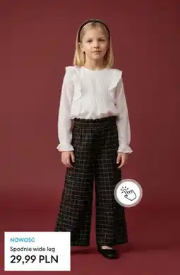 Sinsay Spodnie dziecięce wide leg oferta