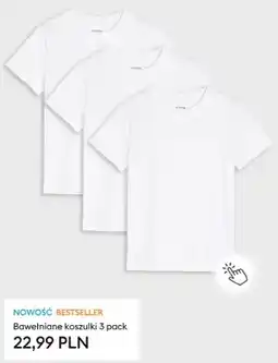 Sinsay Koszulki bawełniane Sinsay 3-pak oferta