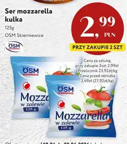 Market Point Ser mozzarella w zalewie OSM Skierniewice oferta