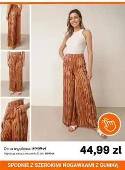 Born2be Spodnie z szerokimi nogawkami z gumką Born2be oferta