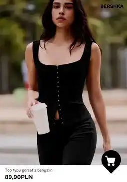Bershka Top typu gorset z bengalin Bershka oferta