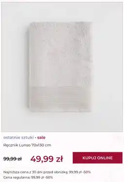 Home&You Ręcznik home&you Lunso 70x130 cm oferta