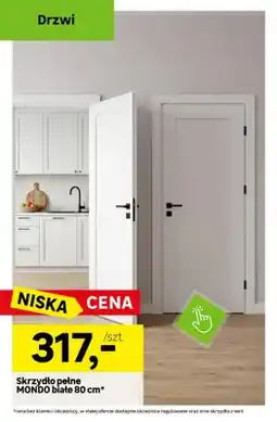 Leroy Merlin Skrzydło drzwiowe pełne Mondo białe 80 cm oferta