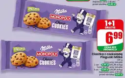 Dino Ciastka z czekoladą Pieguski Milka Monopoly Choco Cookies oferta