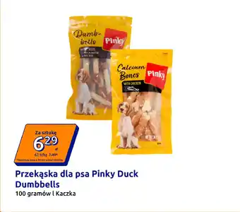 Przekąska dla psa Pinky Duck Dumbbells