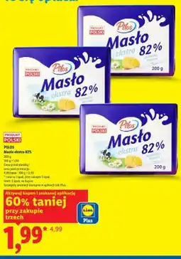 Lidl Masło ekstra 82% Pilos oferta