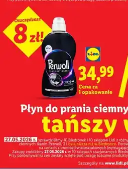 Lidl Płyn do prania ciemnych tkanin Perwoll oferta
