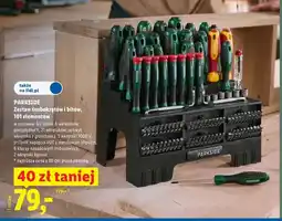 Lidl Zestaw śrubokrętów i bitów Parkside 101 elementów oferta