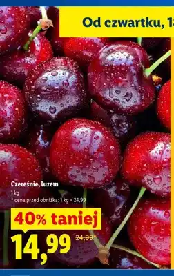 Lidl Czereśnie luzem oferta