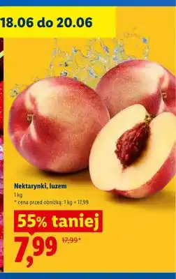Lidl Nektarynki luzem oferta