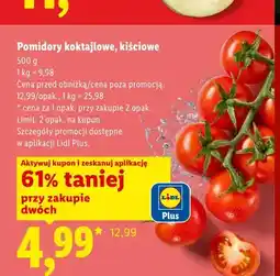 Lidl Pomidory koktajlowe kiściowe oferta
