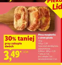 Lidl Pinsa margherita z serem gouda oferta