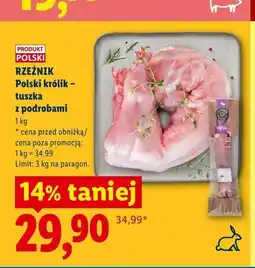 Lidl Polski królik - tuszka z podrobami Rzeźnik oferta