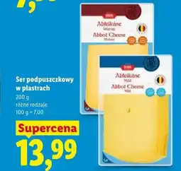 Lidl Ser podpuszczkowy w plastrach Abteikäse Würzig oferta