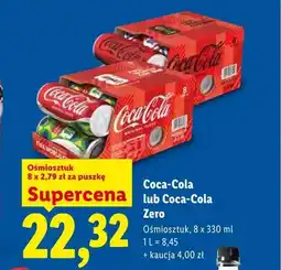 Lidl Napój gazowany Coca-Cola 8-pak oferta