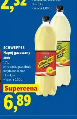 Lidl Napój gazowany Schweppes Grapefruit Zero oferta