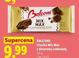 Lidl Ciastka Balconi Mix Max z deserową czekoladą oferta