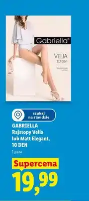 Lidl Rajstopy Gabriella Velia 10 DEN oferta
