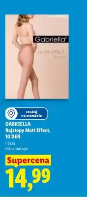 Lidl Rajstopy Gabriella Matt Effect 10 DEN oferta