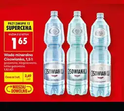 Biedronka Woda mineralna Cisowianka oferta