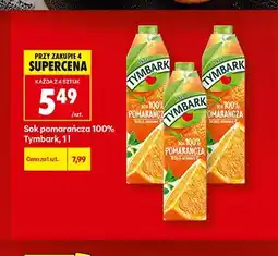 Biedronka Sok pomarańczowy 100% Tymbark oferta