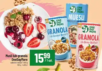 Musli lub granola OneDayMore