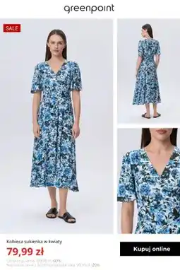 Greenpoint Sukienka damska w kwiaty Greenpoint oferta