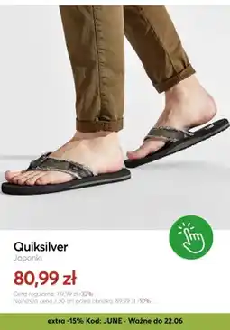 eobuwie Japonki Quiksilver oferta
