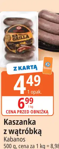 E.Leclerc Kaszanka z wątróbką oferta