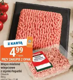 E.Leclerc Mięso mielone wieprzowe z szynki/łopatki Olewnik oferta