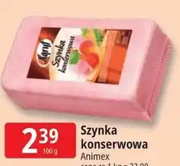 E.Leclerc Szynka konserwowa Animex oferta