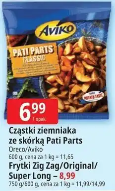 E.Leclerc Cząstki ziemniaka ze skórką Pati Parts / Frytki Zig Zag oferta
