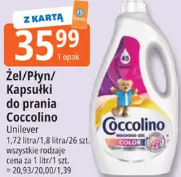 E.Leclerc Żel/Płyn/Kapsułki do prania Coccolino oferta