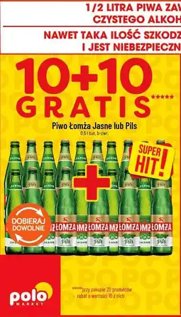 Polomarket Piwo Łomża Jasne lub Pils oferta