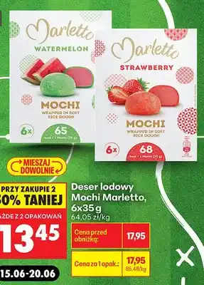 Biedronka Deser lodowy Mochi Marletto Strawberry oferta