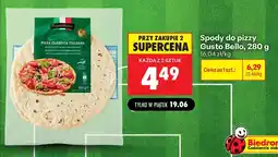 Biedronka Spody do pizzy Gusto Bello oferta