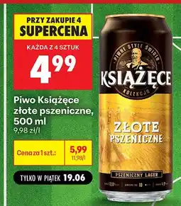 Biedronka Piwo Książęce złote pszeniczne oferta