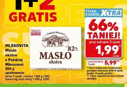 Kaufland Masło ekstra z Polskiej Mleczarni Mlekovita oferta