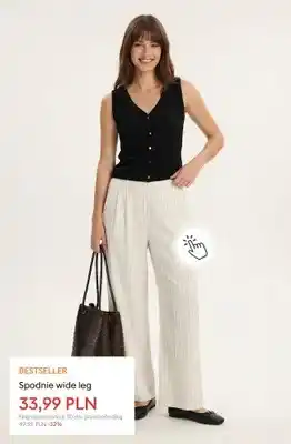 Sinsay Spodnie wide leg oferta