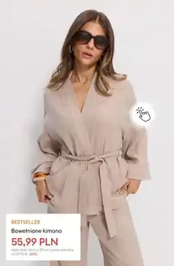 Sinsay Kimono bawełniane oferta